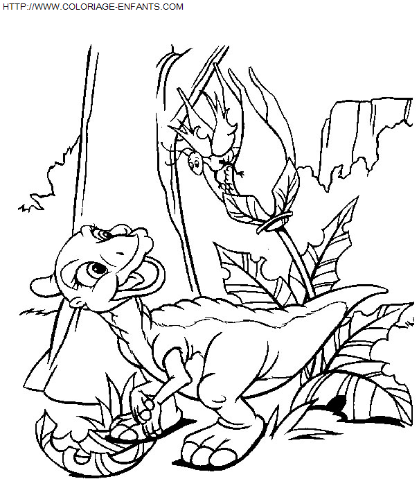 Dinosaurus w Dżungli - Kolorowanka do Druku dla Dzieci kolorowanka do druku